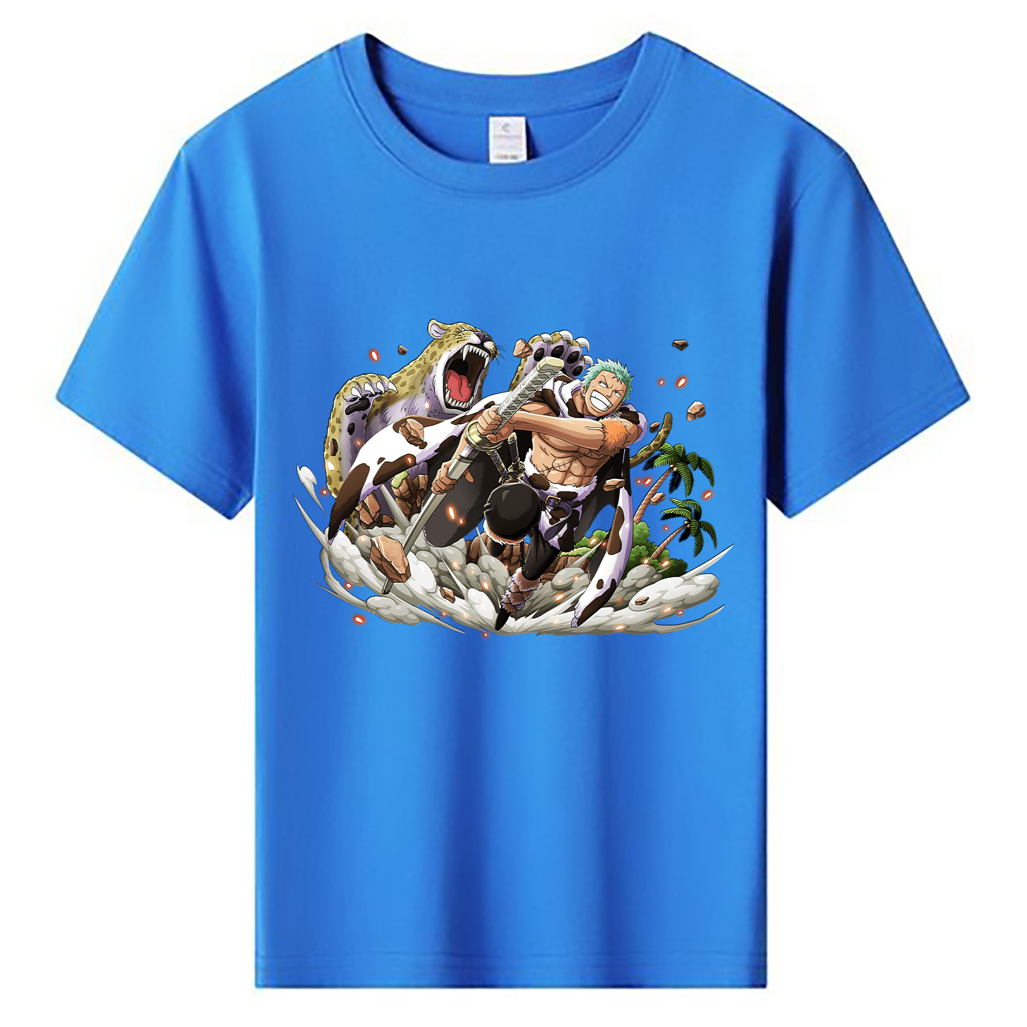 ワンピース ロロノア・ゾロ ONE PIECE Roronoa Zoro 綿100％キッズTシャツ（フロントプリント）